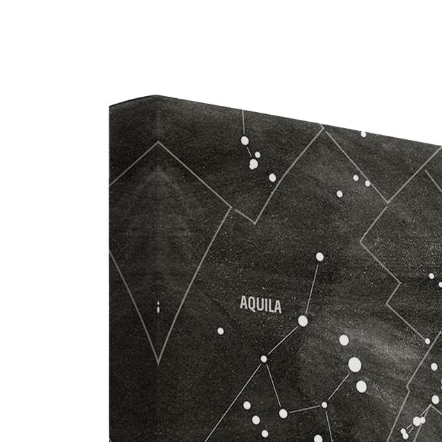 Canvas prints Map Of Constellations Blackboard Look
