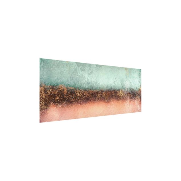 Contemporary art prints Pastel Summer With Gold