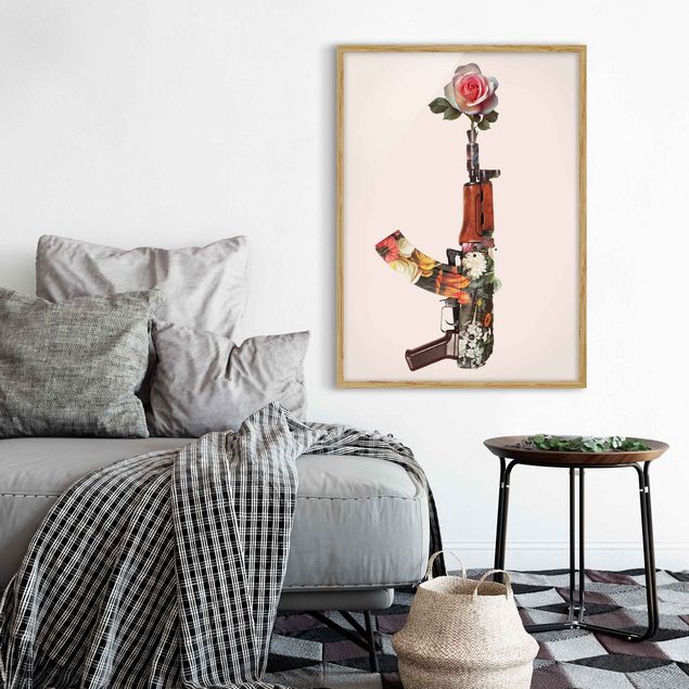 Art prints Weapon With Rose