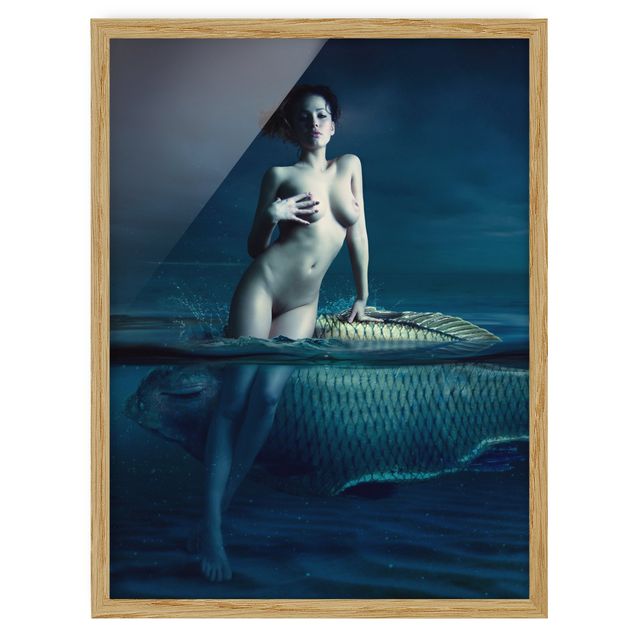 Prints modern Nude With Fish