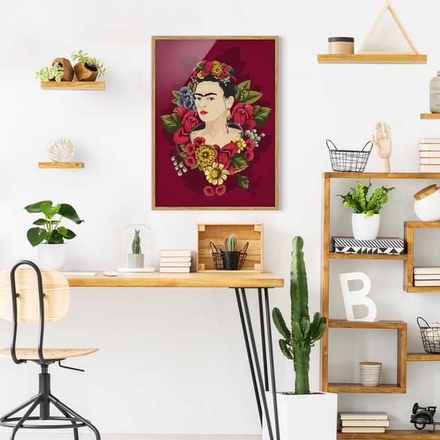 Art prints Frida Kahlo - Roses