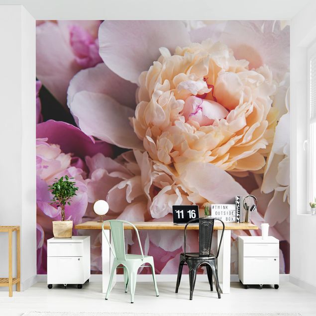 Wallpapers modern Blooming Peonies