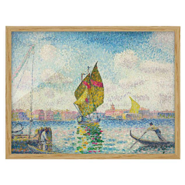 Art styles Henri Edmond Cross - Sailboats On Giudecca Or Venice, Marine