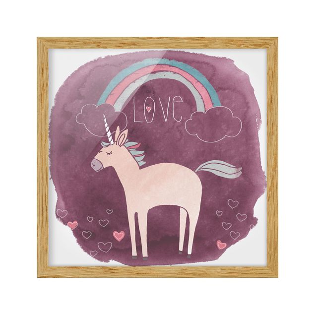 Abstract art prints Unicorn Troop - Love