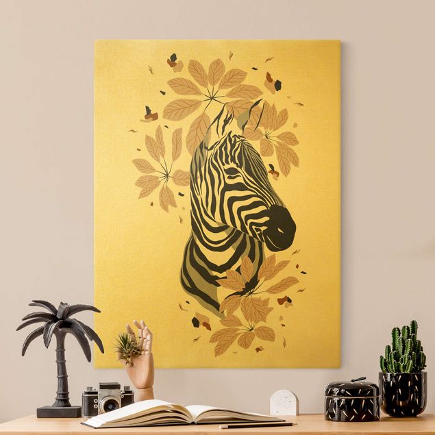 Contemporary art prints Safari Animals - Portrait Zebra