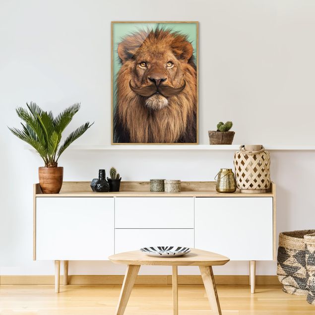 Lion canvas Lion With Beard