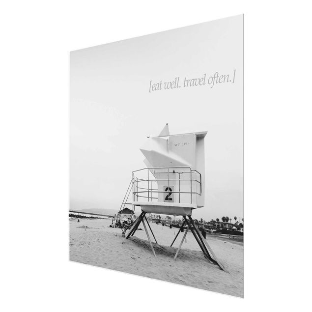 Glass prints beach Poetic Landscape - Travel