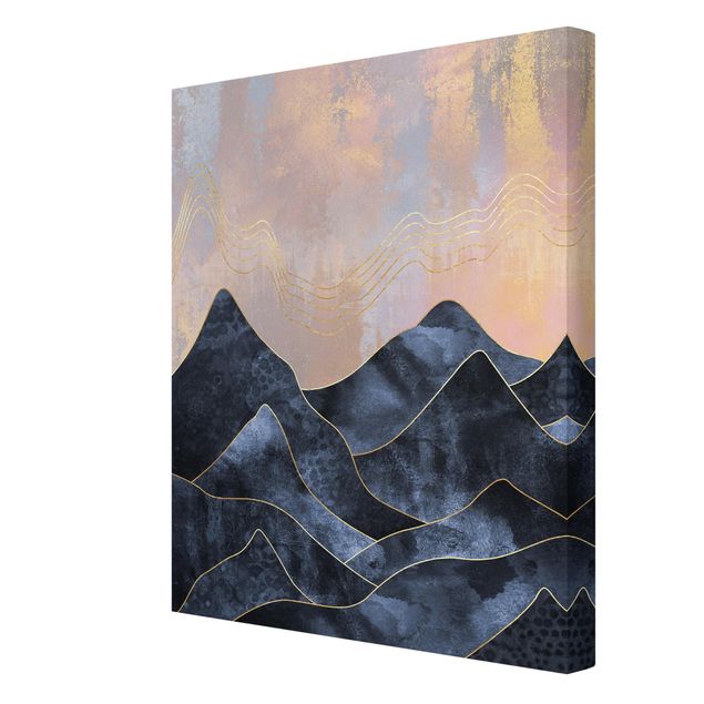 Canvas art Golden Dawn Over Mountains