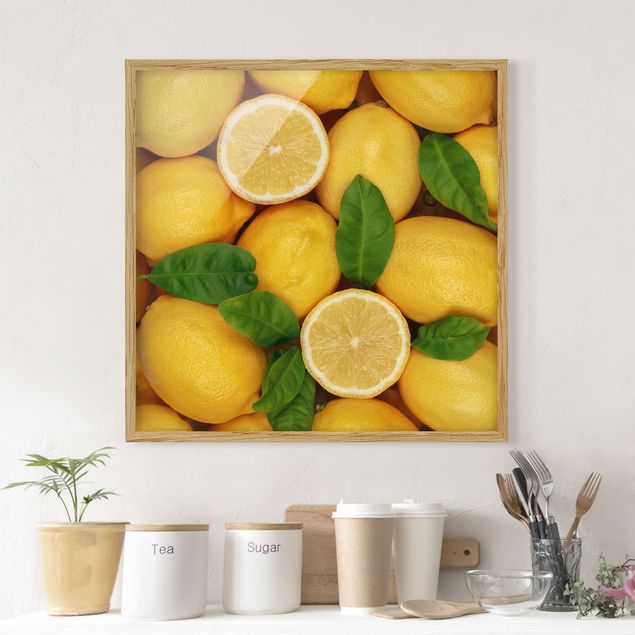 Modern art prints Juicy lemons