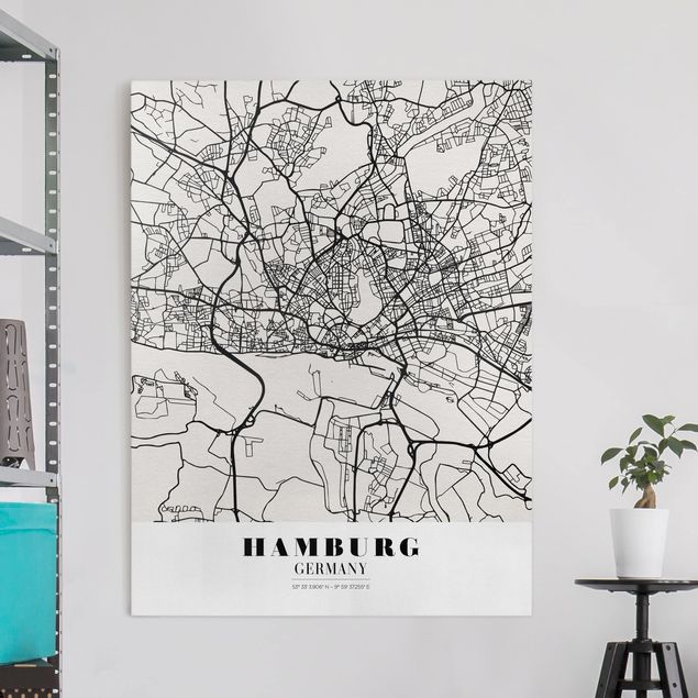 Kitchen Hamburg City Map - Classic