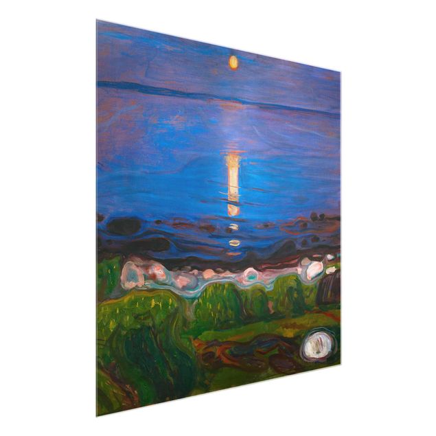 Post impressionism art Edvard Munch - Summer Night By The Beach