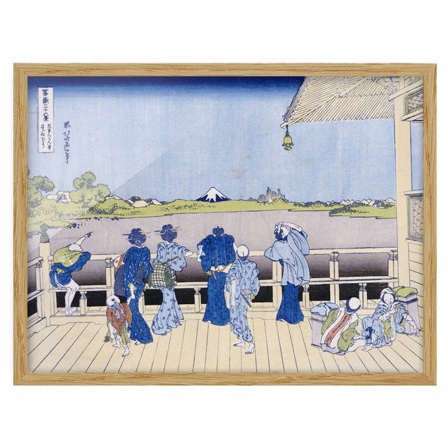 Canvas art Katsushika Hokusai - The Sazai Hall in the Rakanji Temple