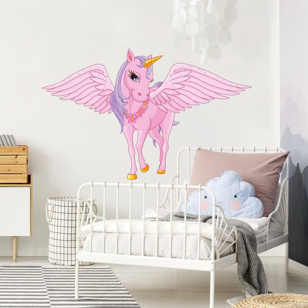 Wall stickers animals Unicorn with wing
