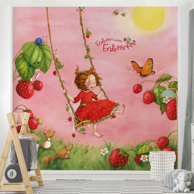 Wallpapers pink Little Strawberry Strawberry Fairy - Tree Swing
