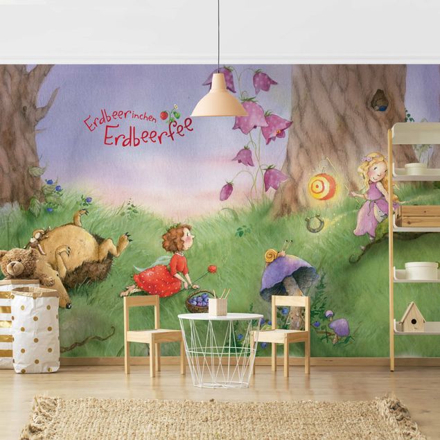 Contemporary wallpaper Little strawberry strawberry fairy- In The Forest