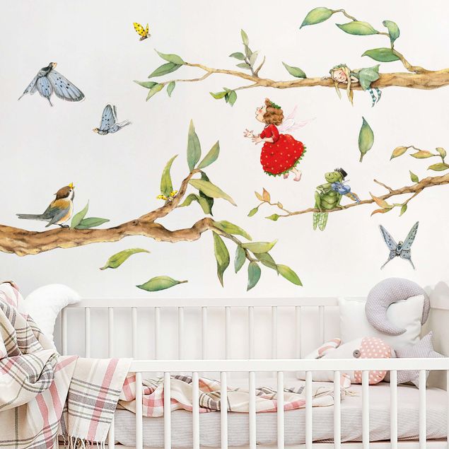 Nursery decoration Strawberries strawberry fairy - with tree fairy and years