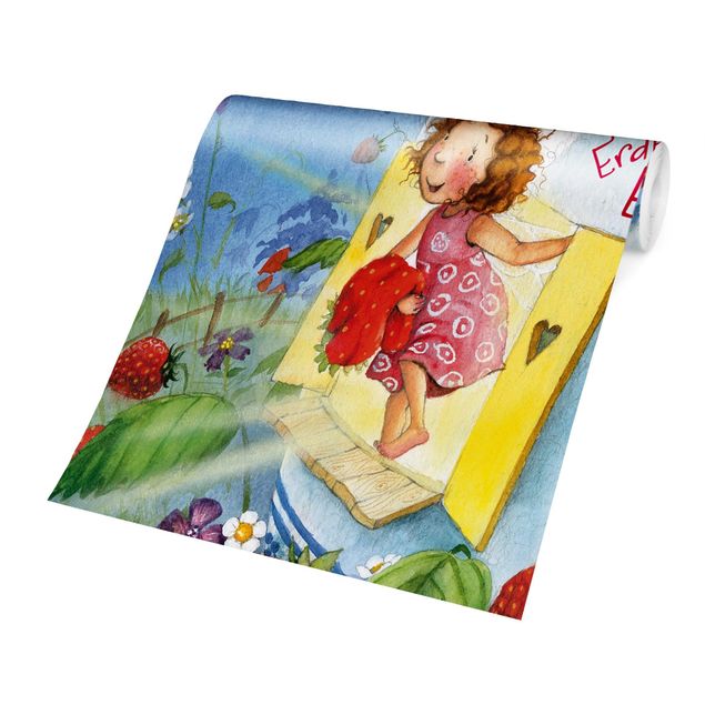 Peel and stick wallpaper Little Strawberry Strawberry Fairy - Donkey Casimir