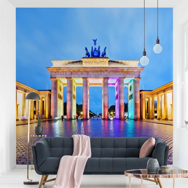 Berlin wallpaper Illuminated Brandenburg Gate