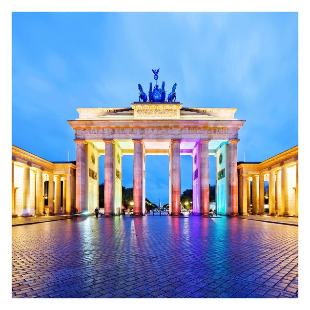 Self adhesive wallpapers Illuminated Brandenburg Gate