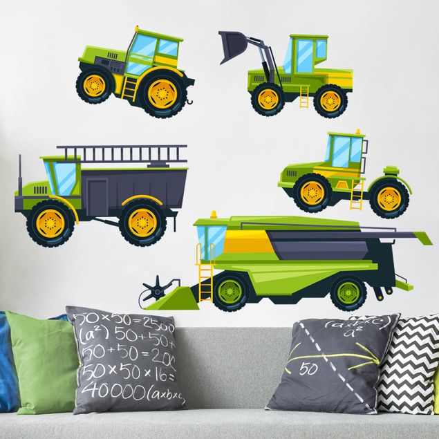 Kids room decor Harvester, tractor and co