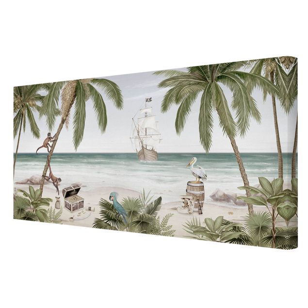 Canvas prints birds Conquest of the Caribbean