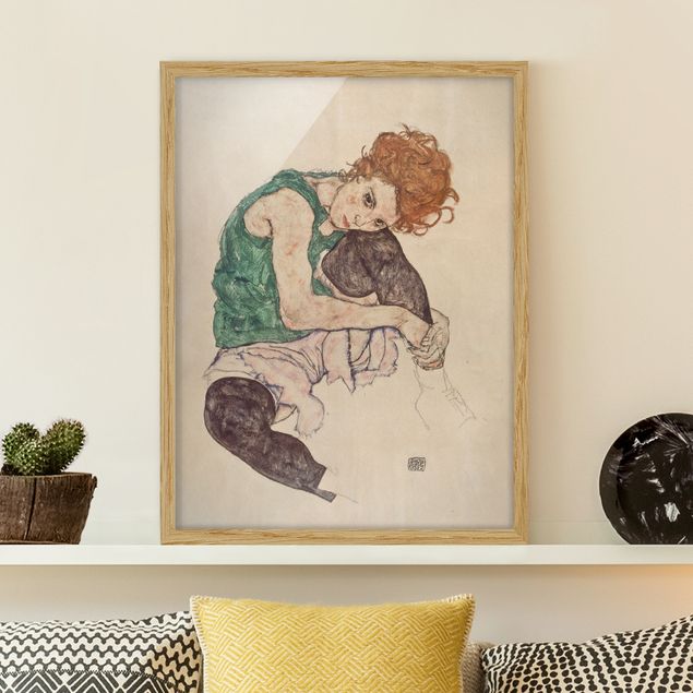 Kitchen Egon Schiele - Sitting Woman With A Knee Up