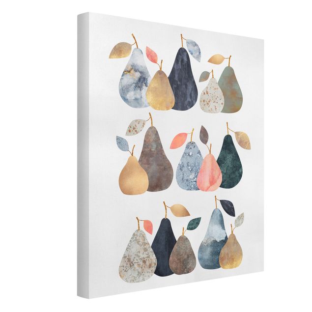 Canvas art Collage Golden Pears