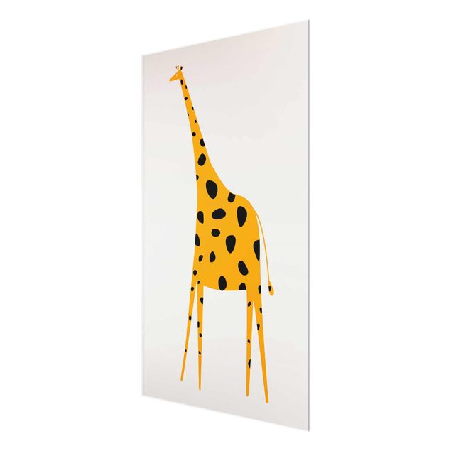 Wall art yellow Yellow Giraffe