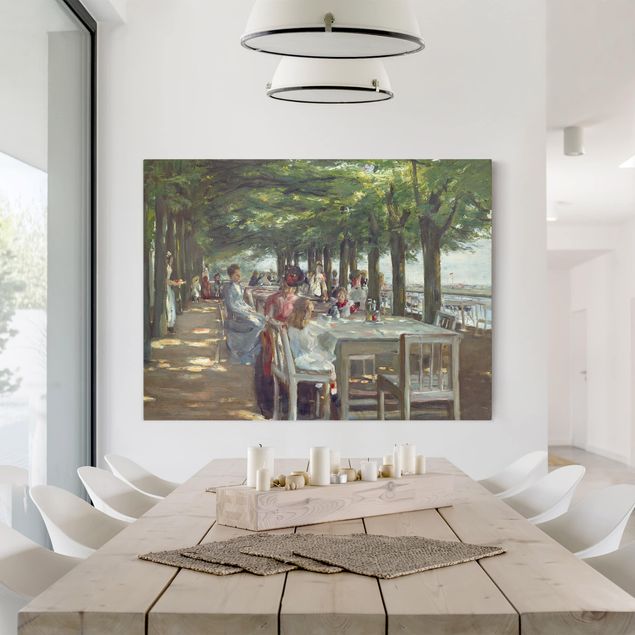 Impressionist art Max Liebermann - The Restaurant Terrace Jacob