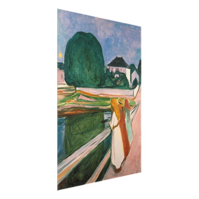Art style post impressionism Edvard Munch - White Night