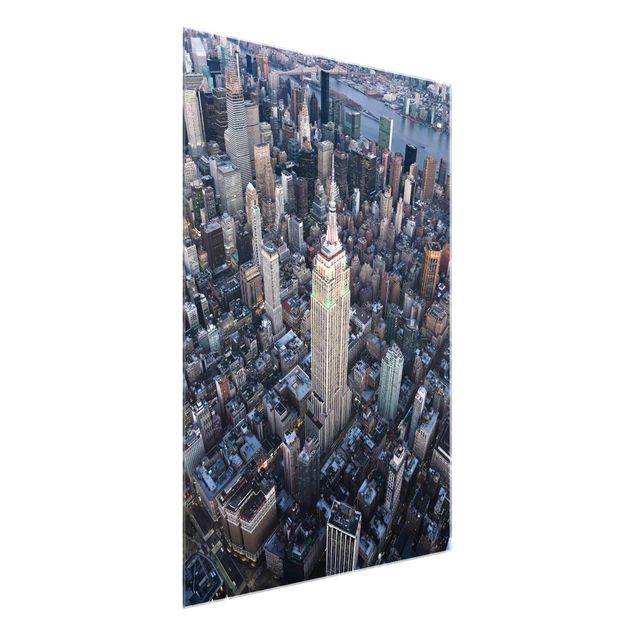 Glass prints architecture and skylines Empire State Of Mind