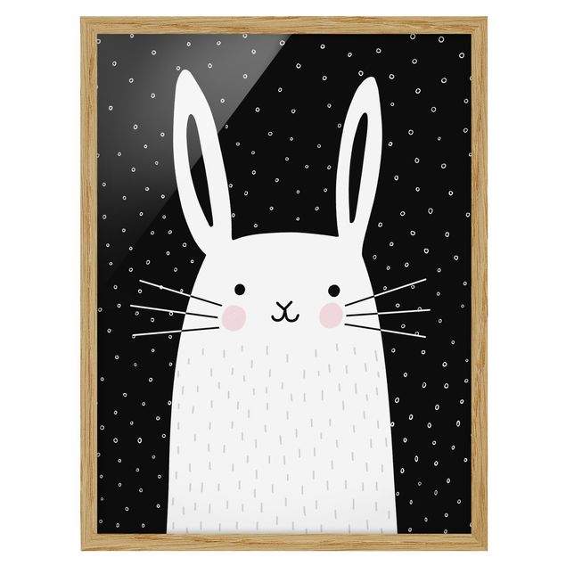 Modern art prints Zoo With Patterns - Hase