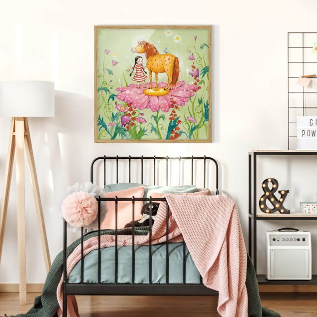 Contemporary art prints The Magic Pony On The Flower