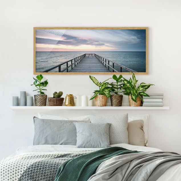 Landscape canvas prints Landing Bridge Boardwalk