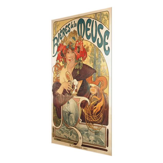 Canvas art Alfons Mucha - Poster For La Meuse Beer