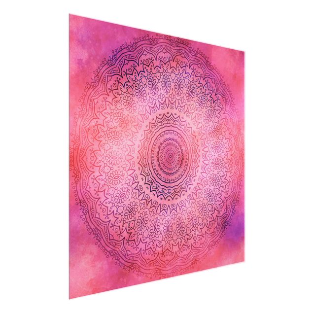 Prints mandala Watercolour Mandala Light Pink Violet