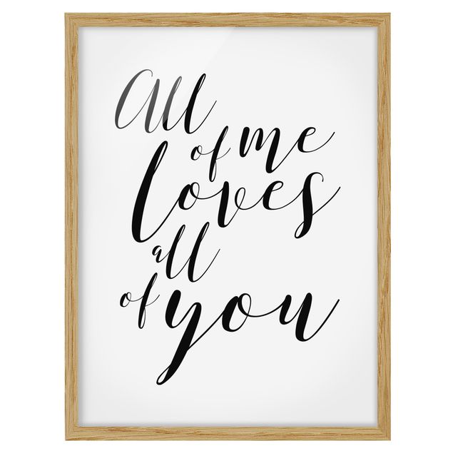 Contemporary art prints All Of Me Loves All Of You