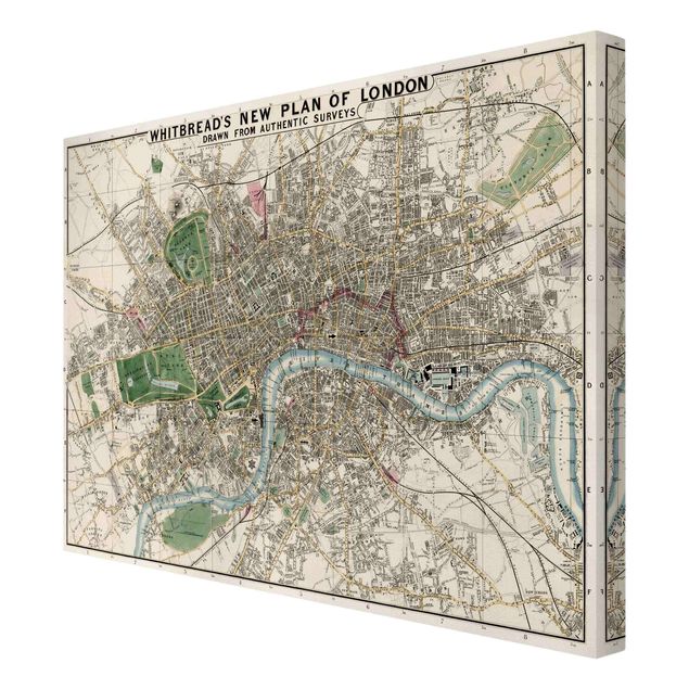 Canvas maps Vintage Map London