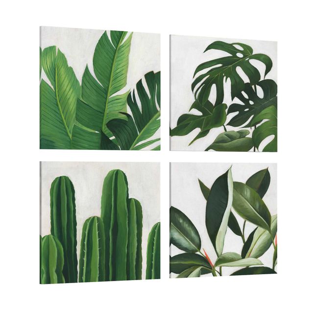 Green art prints Favorite Plants Tropical Set I