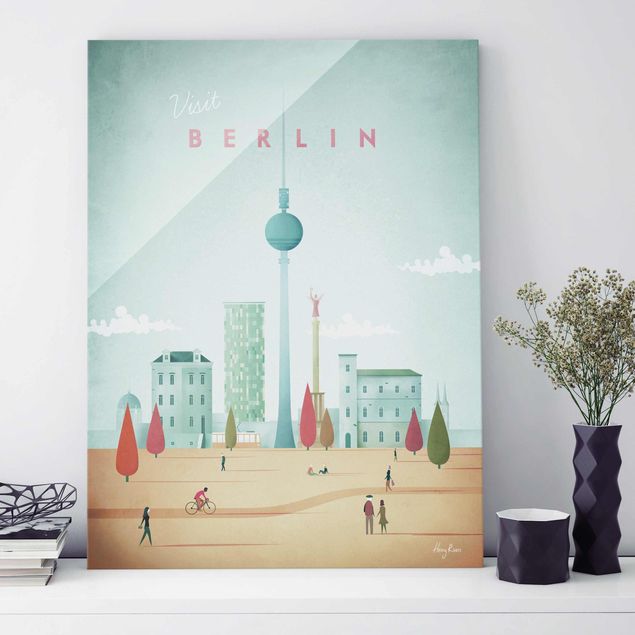 Glass prints Berlin Travel Poster - Berlin