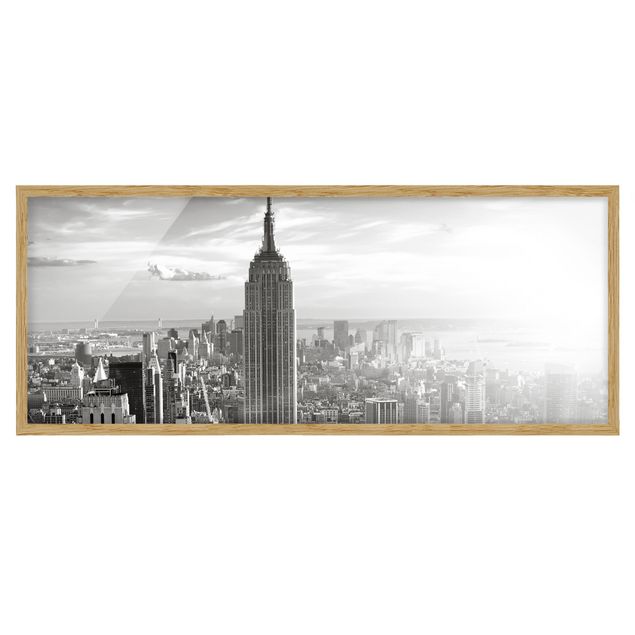 Black and white framed pictures Manhattan Skyline