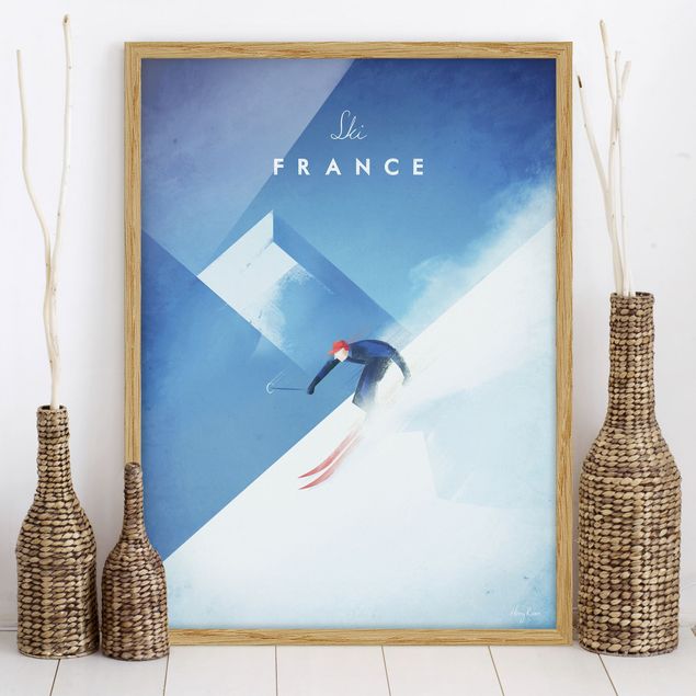 Kitchen Travel Poster - Ski In France