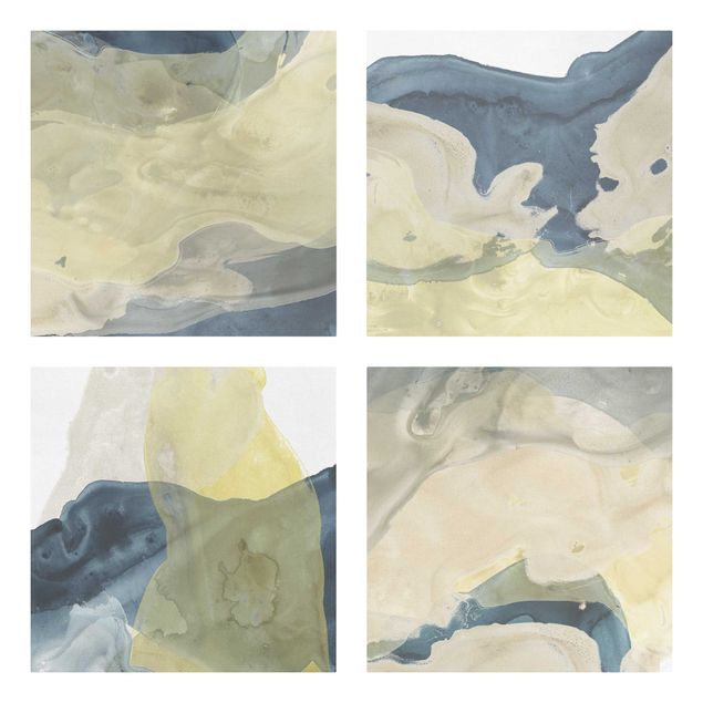 Abstract canvas wall art Ocean And Desert Set II