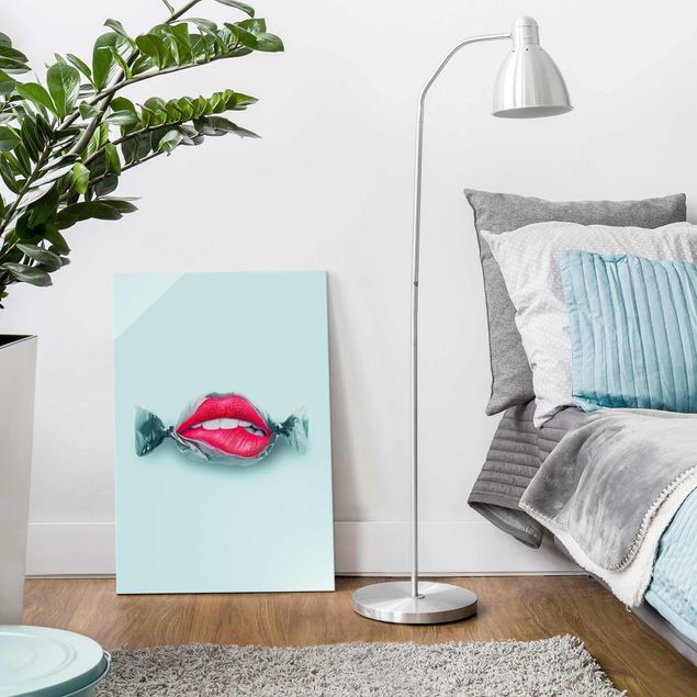 Art prints Candy With Lips