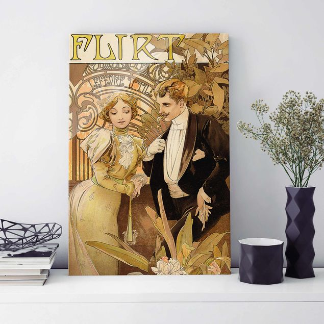 Alphonse Mucha Alfons Mucha - Advertising Poster For Flirt Biscuits