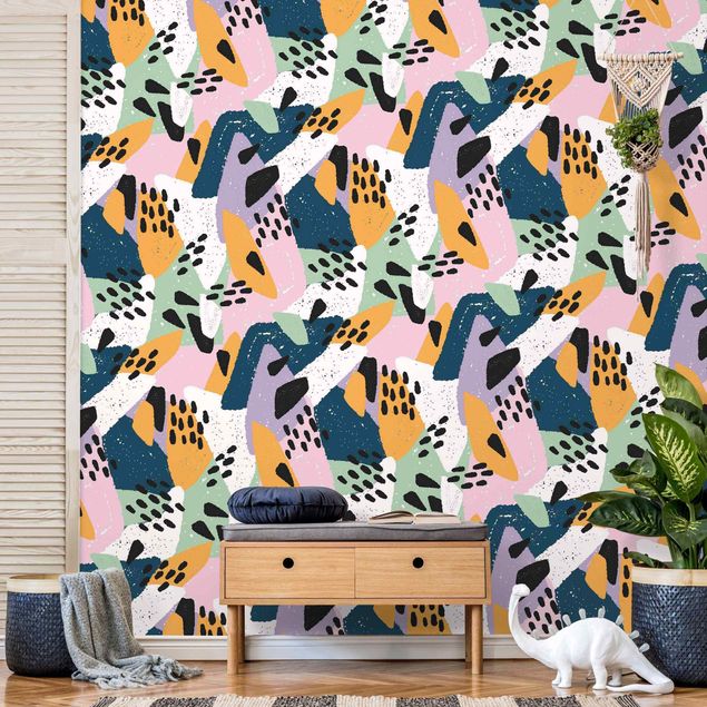 Contemporary wallpaper Vividly Colourful Pattern With Dots