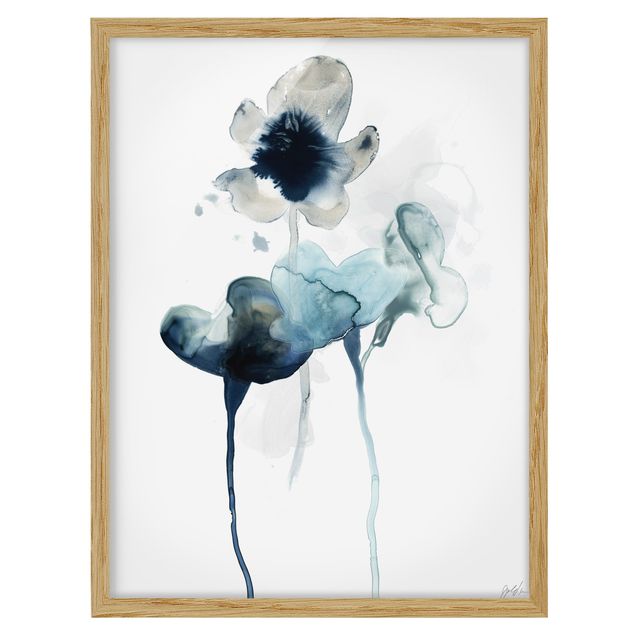 Flower pictures framed Midnight Bloom II