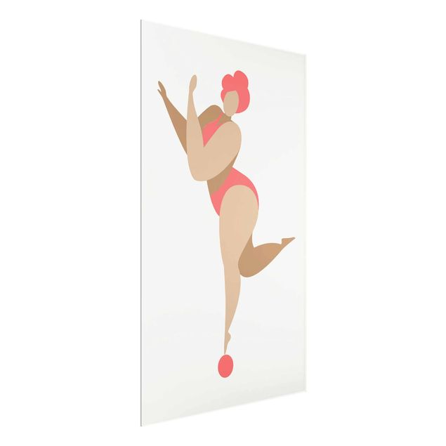 Contemporary art prints Miss Dance Pink