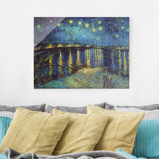 Modern art prints Vincent Van Gogh - Starry Night Over The Rhone