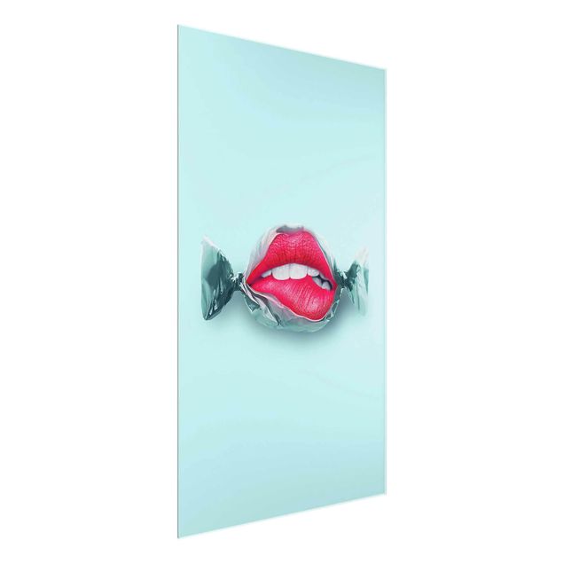Modern art prints Candy With Lips